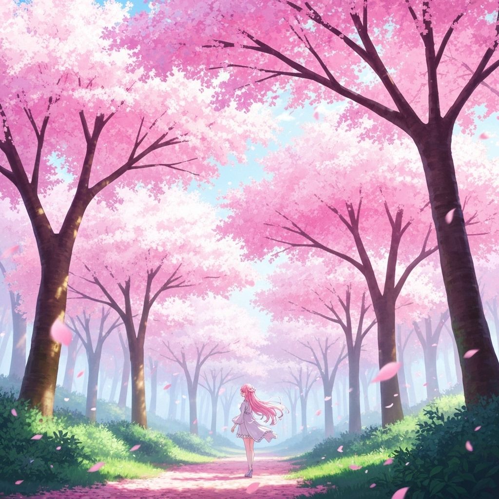 Cherry Blossom Forest
